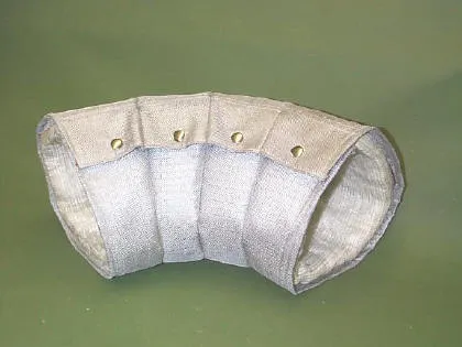 Insulation Jacket Cover for Diesel Generator Part Removable and Saveguard High Temperature, Exhaust Lagging Heat Resistant Fiber Cloth for Exhaust Pipe