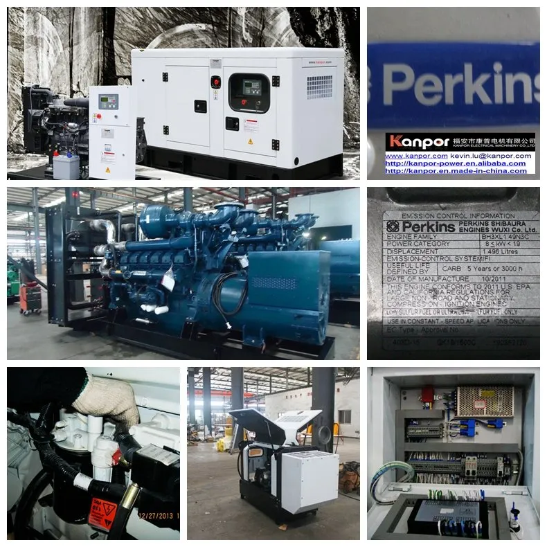 Kanpor Perkins Electric Generator Prime Output 48kw/60kVA Standby Output 66kVA/52.8kw