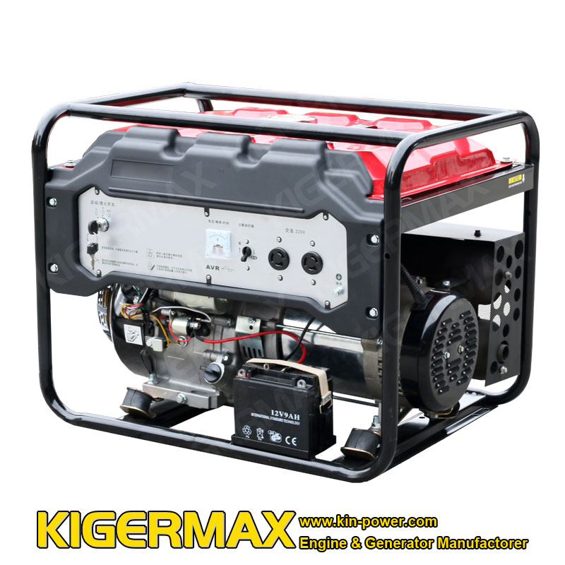 Kigermax 5kw Portable Gasoline Generator CE Certificate Gasoline Power Generator