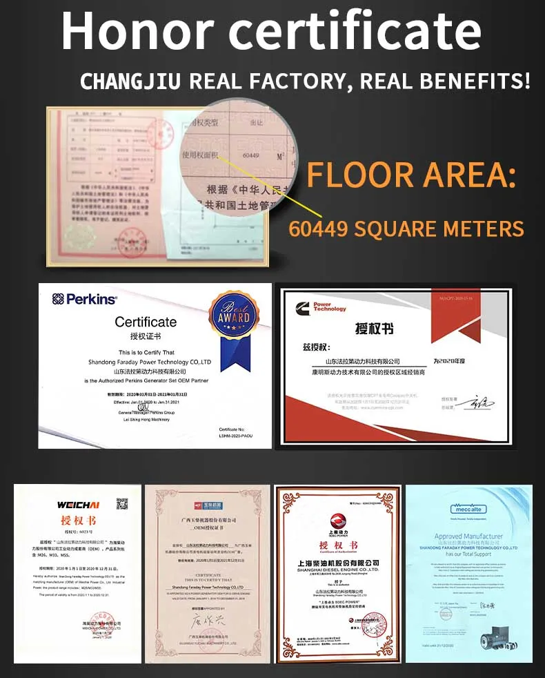 Long Life 100kw 125kVA Diesel Generator Set Price 6BTA5.9-G2