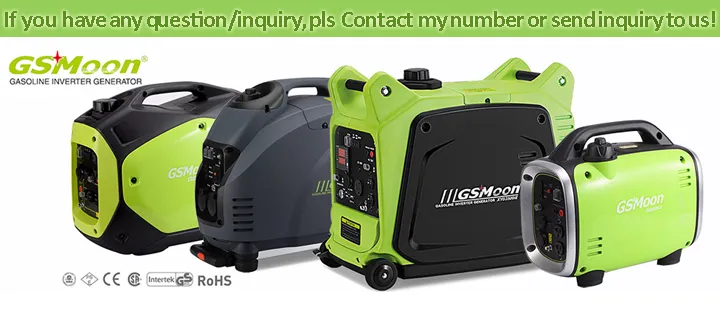 Mobile Trolley 5.7L Fuel Tank Gasoline Inverter Generator Set/Super Silent