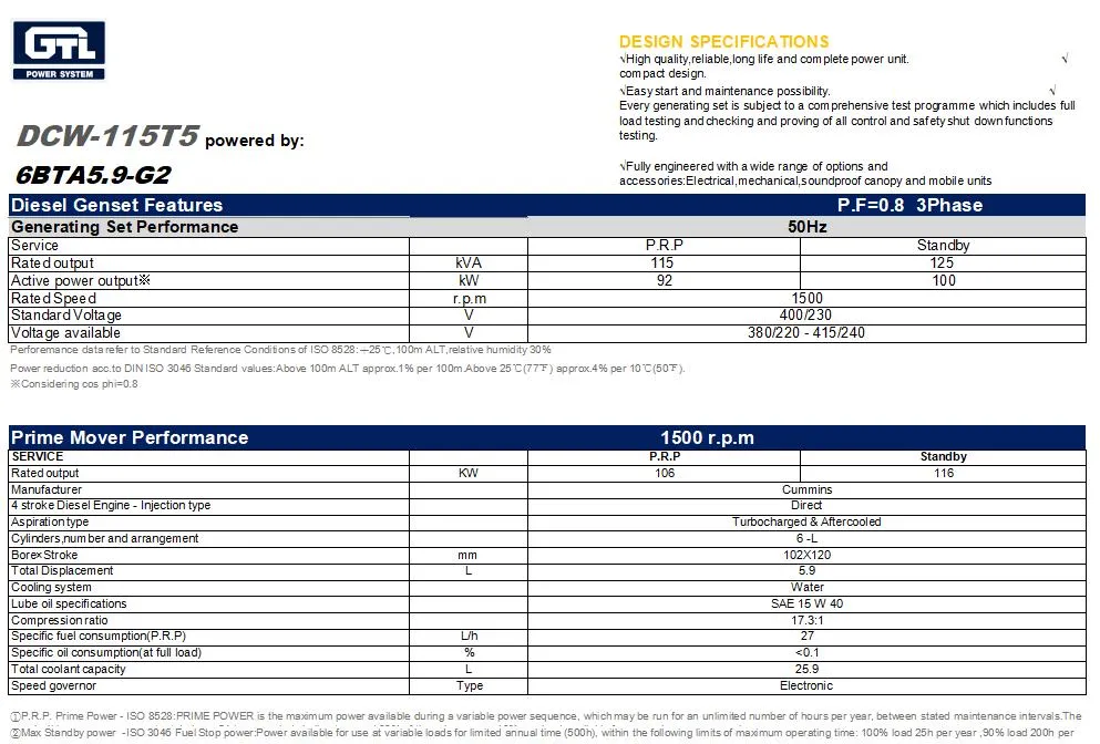 New Arrivals Diesel Engines Generator Silent Industrial Gtl Power 3 Phrase