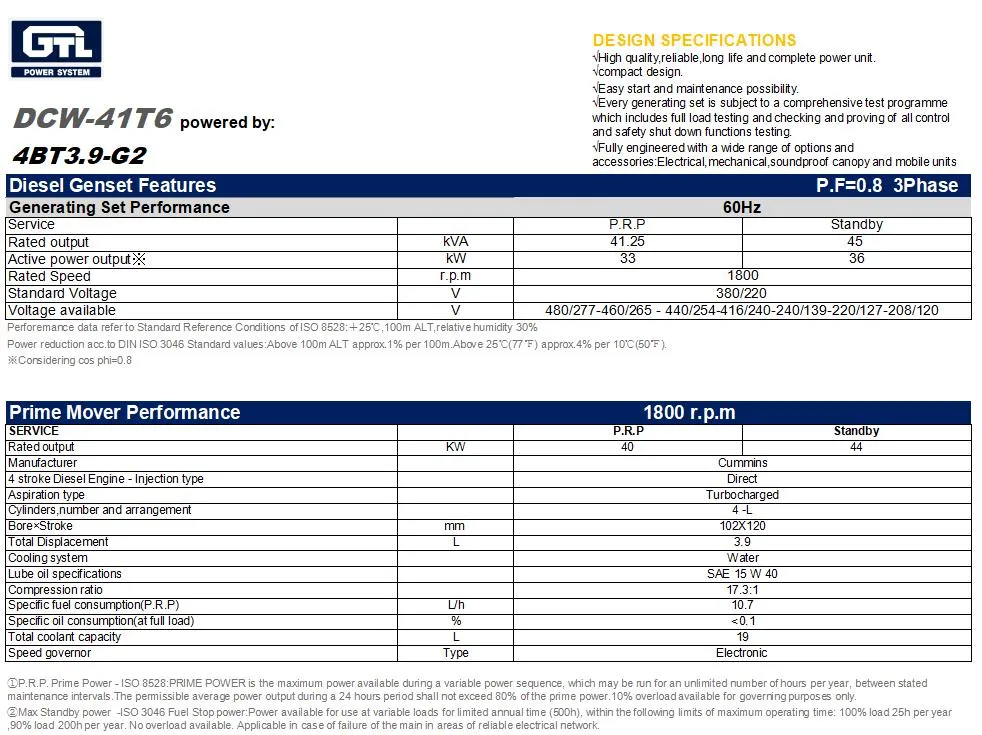 New Arrivals Power Generator Diesel Quiet Residential OEM&ODM 3 Phrase