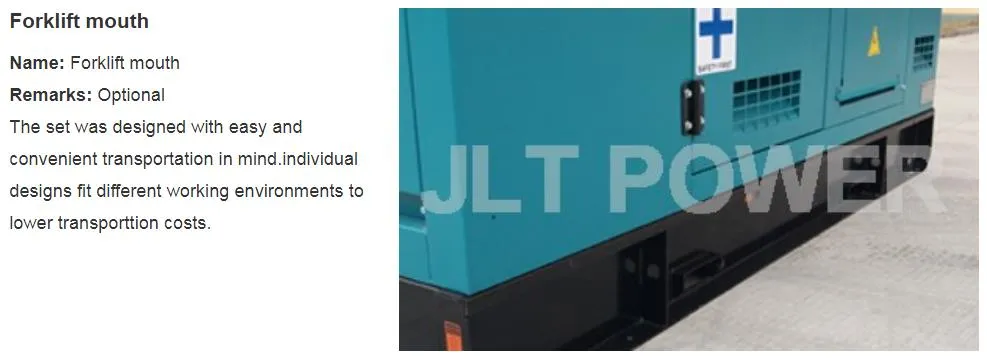 Open Type Diesel Power Genset for Sale Made by Jlt Power