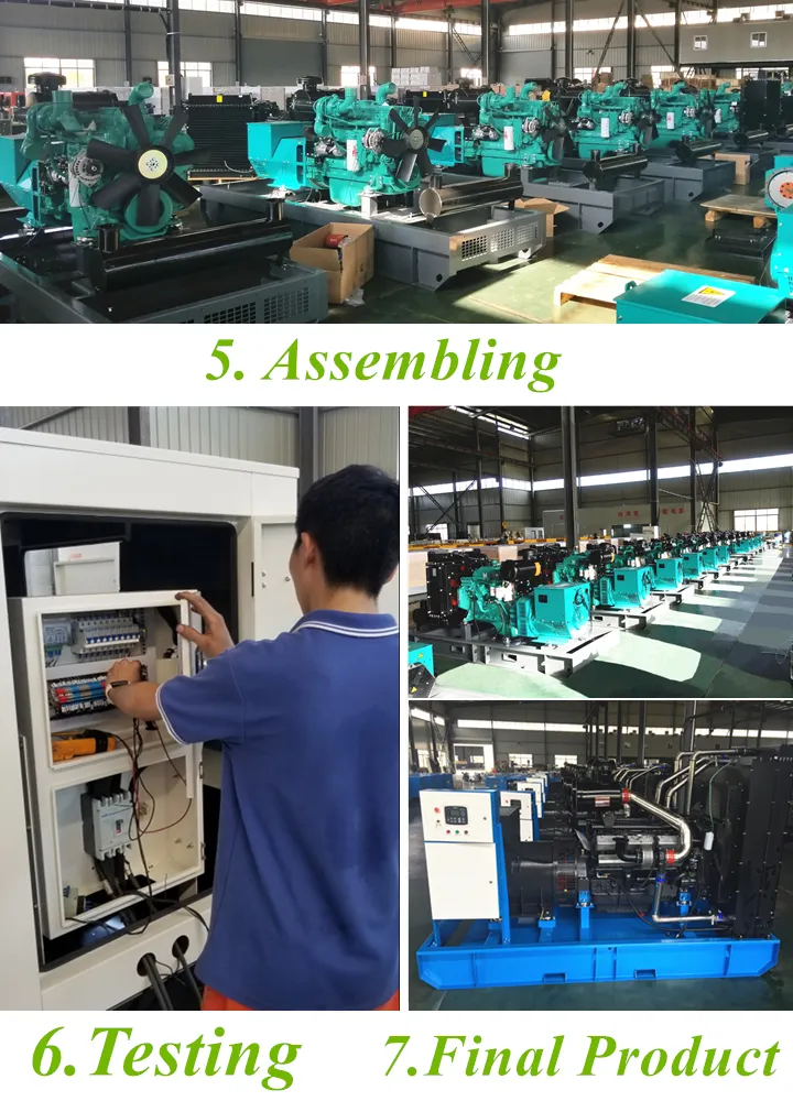 Open Type Prime 1000kVA Cummims Diesel Generator