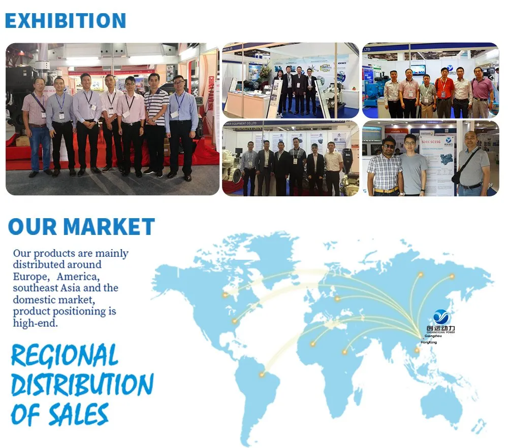 Original Deutz 226b/Wp4/Wp6 Series Marine Diesel Engine for Boat