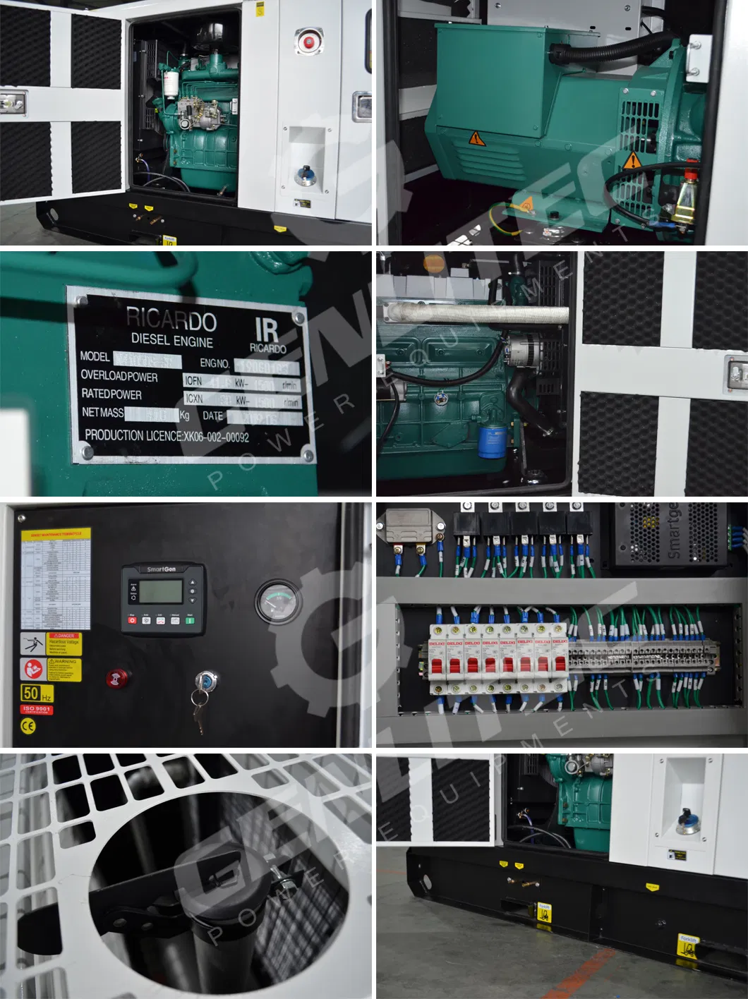 Prime Power 15kVA 12kw Three Phase Water Cooled China Weifang Ricardo Engine Diesel Generator Set