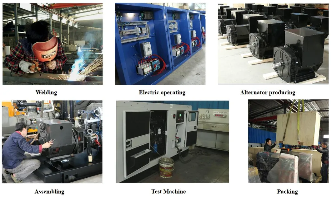 Ricardo Watercooled Diesel Engine Open Type Electrical Generator Set