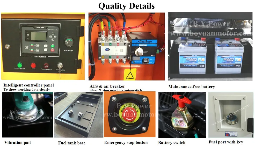 Ricardo Watercooled Diesel Engine Open Type Electrical Generator Set