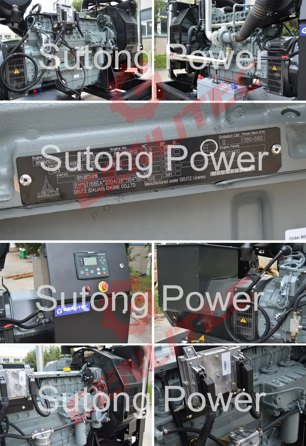 Soundproof Diesel Generator Beinei Deutz 50kw 100kw 150kw with Silent Stamford or Leroysomer Alternator Three Phase Output