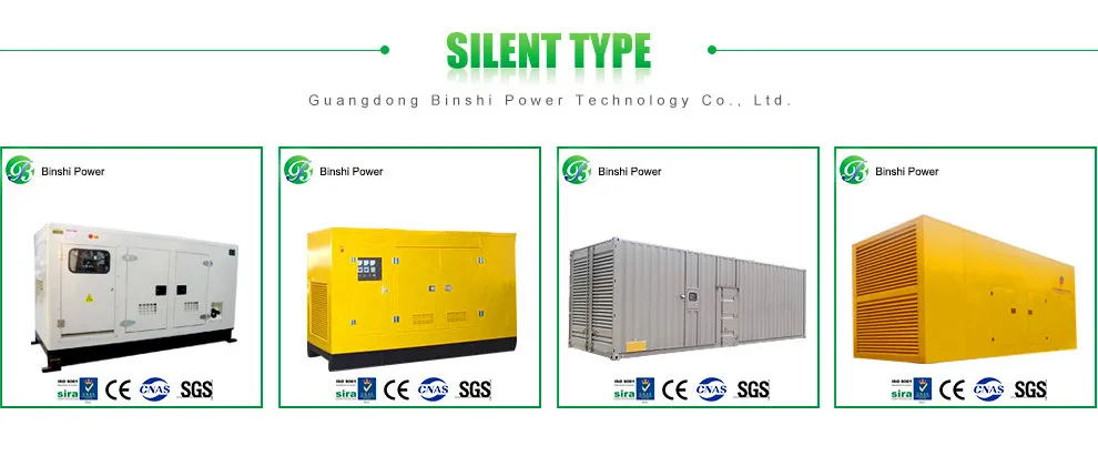 Super Quiet Cummins Diesel Generator Set with Soundproof and Weather Proof Canopy