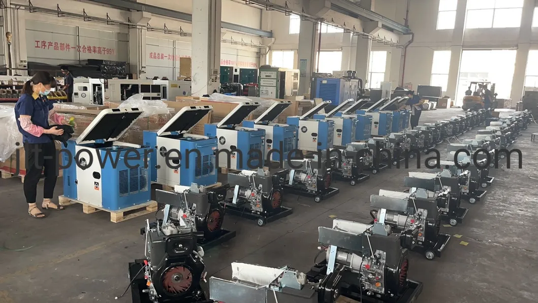 Super Silent Jlt Factory Directly Offer 7kVA 7kw 7kv 7000W 1100 Diesel Engine Powered Portable Silent Diesel Generator