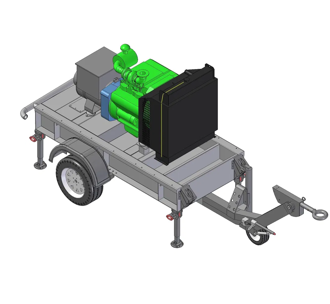 Trailer Diesel Generator Box Trailer Generators Soundproof Silent Diesel Generators