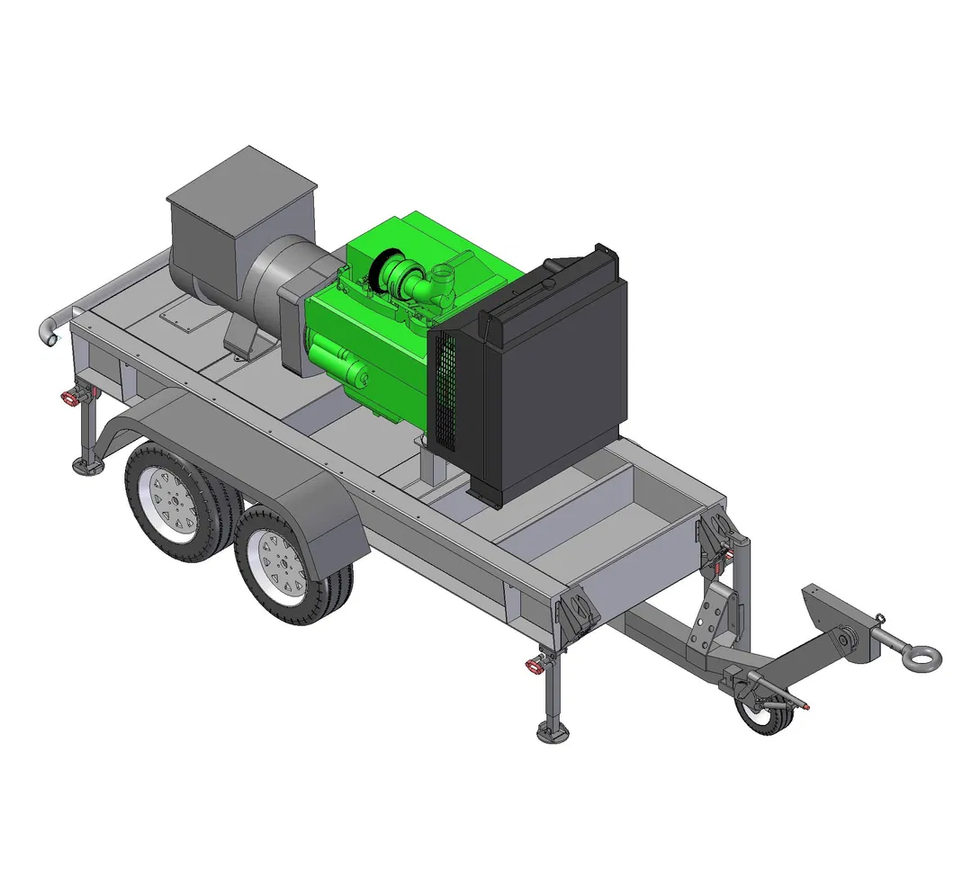 Trailer Diesel Generator Box Trailer Generators Soundproof Silent Diesel Generators