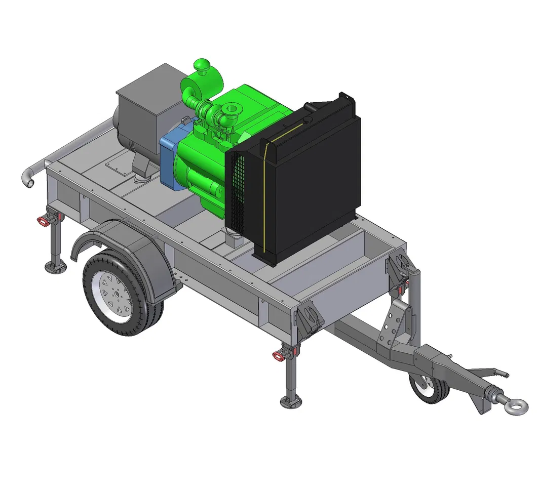 Trailer Diesel Generator Box Trailer Generators Soundproof Silent Diesel Generators