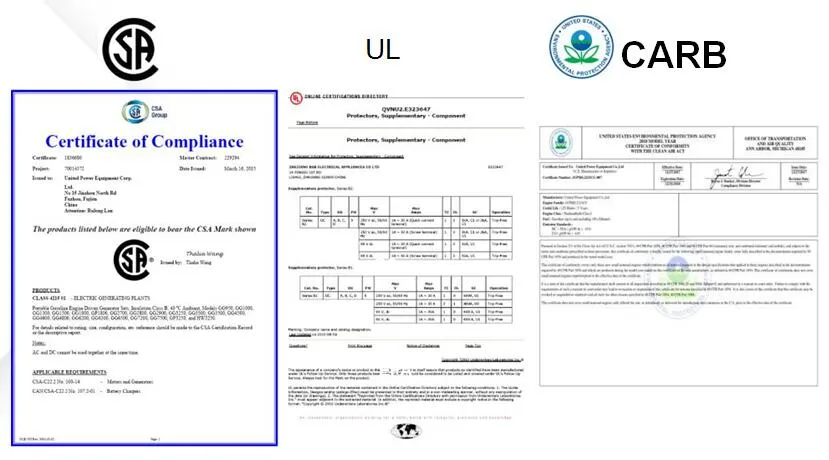 Unitedpower 4500W 5000W 5500W 4kVA 5kw Portable Power Diesel Generator for Sale
