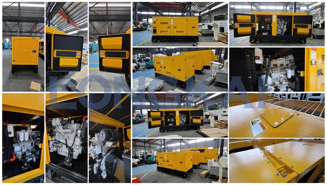 Water Cooled Industrial Doosan Engine 300kVA Prime Diesel Electric Generator with ATS for Building Backup Use