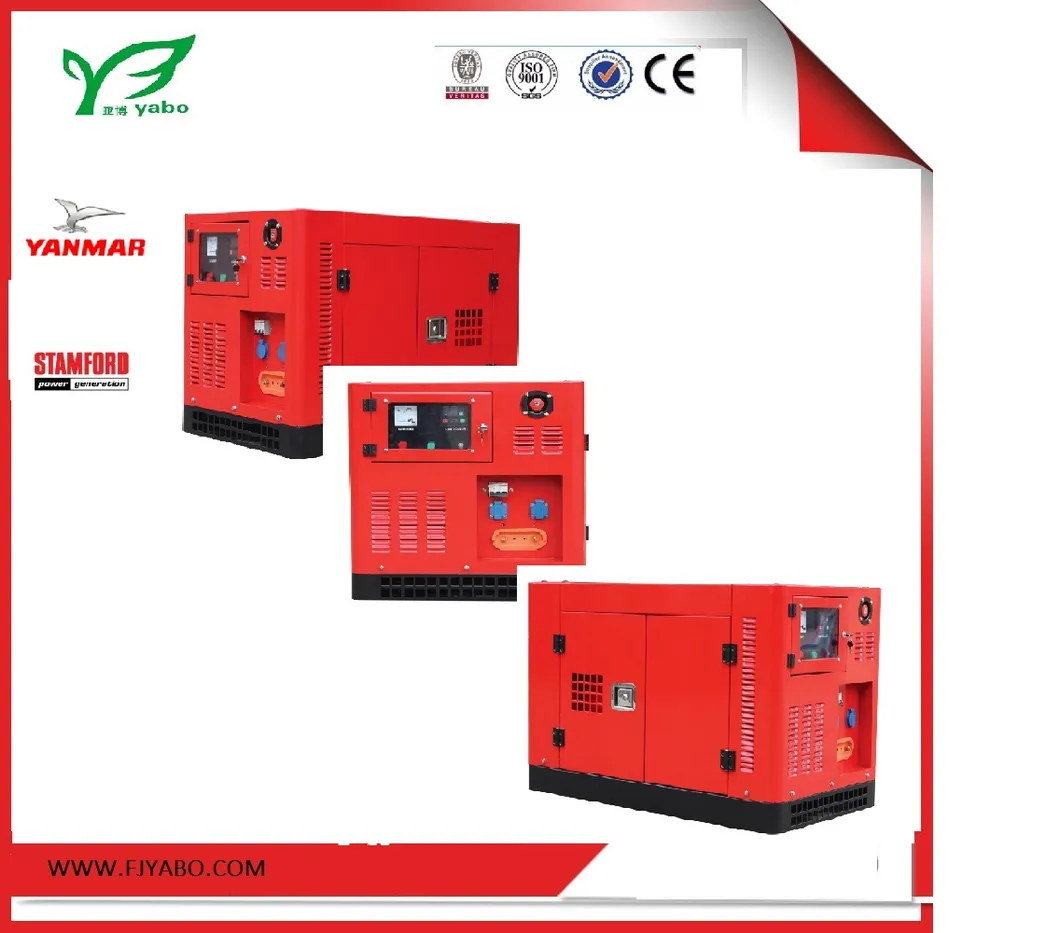 Yabo 10kw Yanmar Diesel Generator Set with Soundproof
