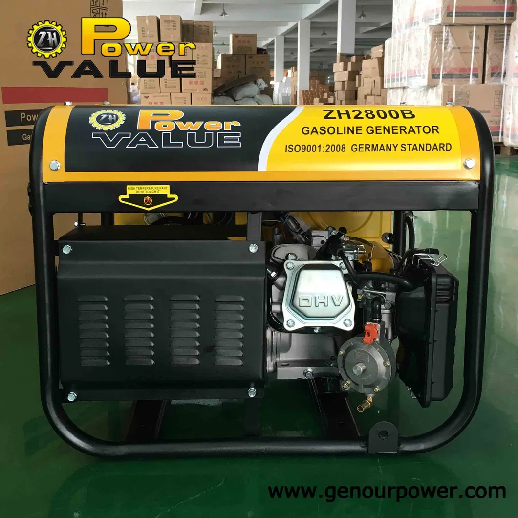 Zh2800 Motor 6.5HP Genset 2.5kVA 2kw AVR Generator Gx200 Pieces Generator